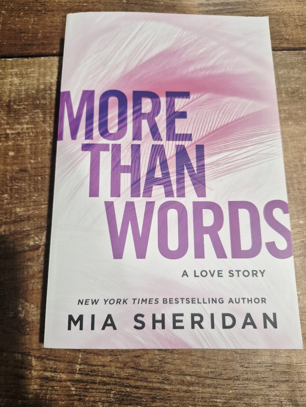 More Than Words by Mia Sheridan – Paperback (A Love Story)